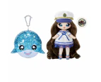 Na Na Na Surprise 2-in-1 Fashion Doll And Sparkly Pom Purse, SAILOR BLU. Sailor Doll With Luxury Outfits and Fashion Accessories. Sparkle Series. Collectab