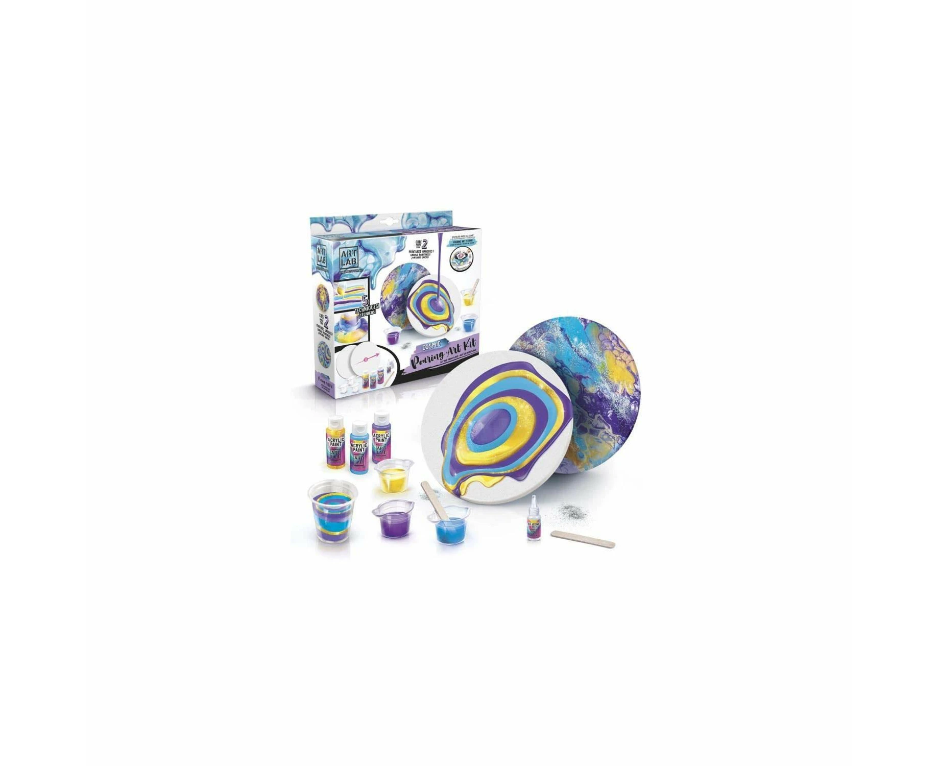 Art Lab - Pouring Paint Kit, Art 003, Multicoloured