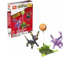 Mega Construx Pokémon Umbreon & Espeon Construction Set - Buildable & Posable Figures - Glow-In-The-Dark Moon - 122 Pieces - 5" h - Gift for Kids 6+ - HGC2