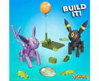 Mega Construx Pokémon Umbreon & Espeon Construction Set - Buildable & Posable Figures - Glow-In-The-Dark Moon - 122 Pieces - 5" h - Gift for Kids 6+ - HGC2