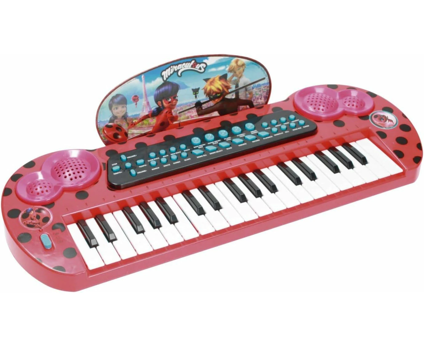 REIG 2679 Ladybug Electronic Keyboard, red