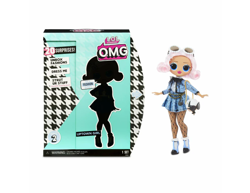 LOL Surprise OMG Uptown Girl Fashion Doll for Kids - 20 Surprises - Styled Hair & Chic Fashion - For Ages 4 Years & Up - Includes Shoes, Shoebox, Accessori