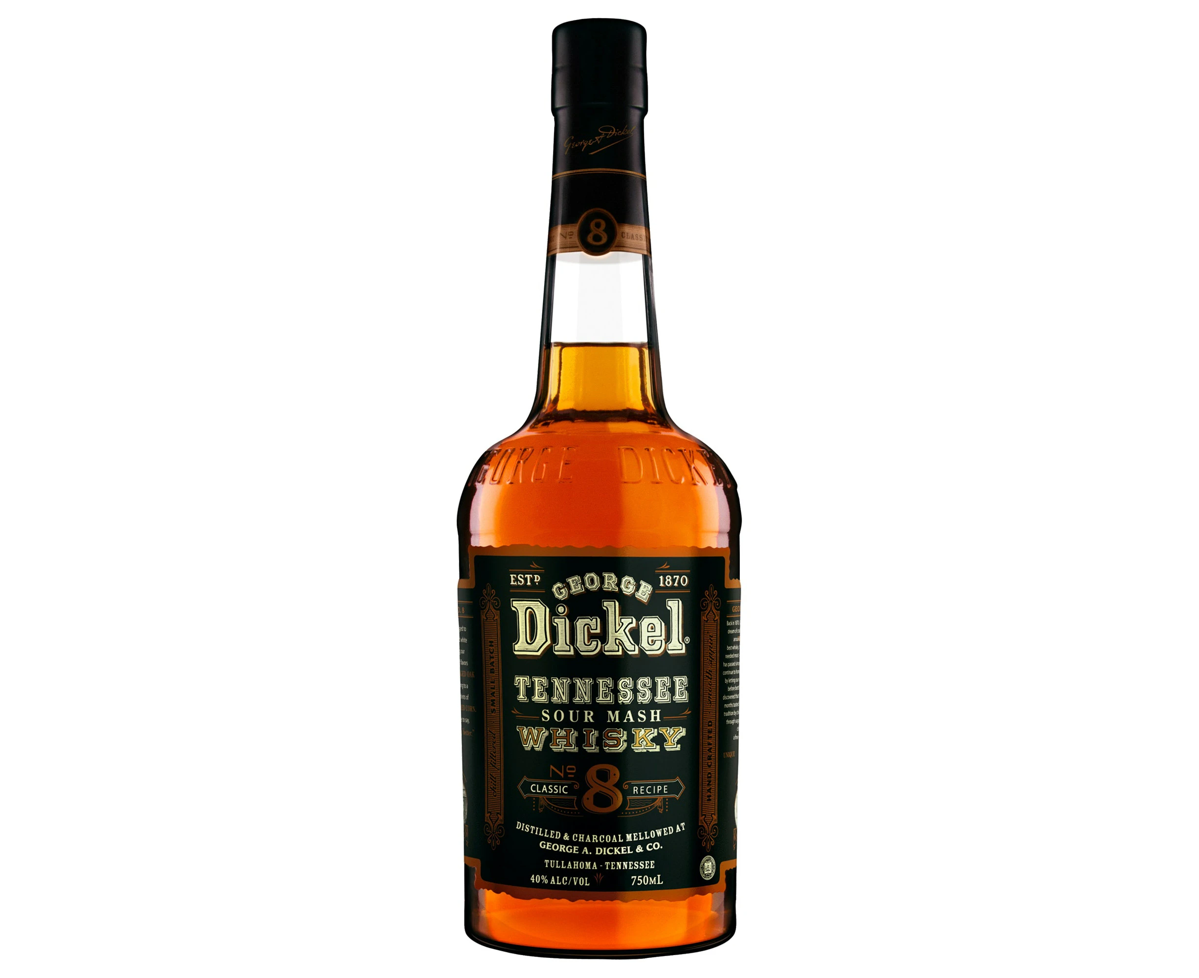 George Dickel Old No. 8 Tennessee Whisky 750mL Bottle