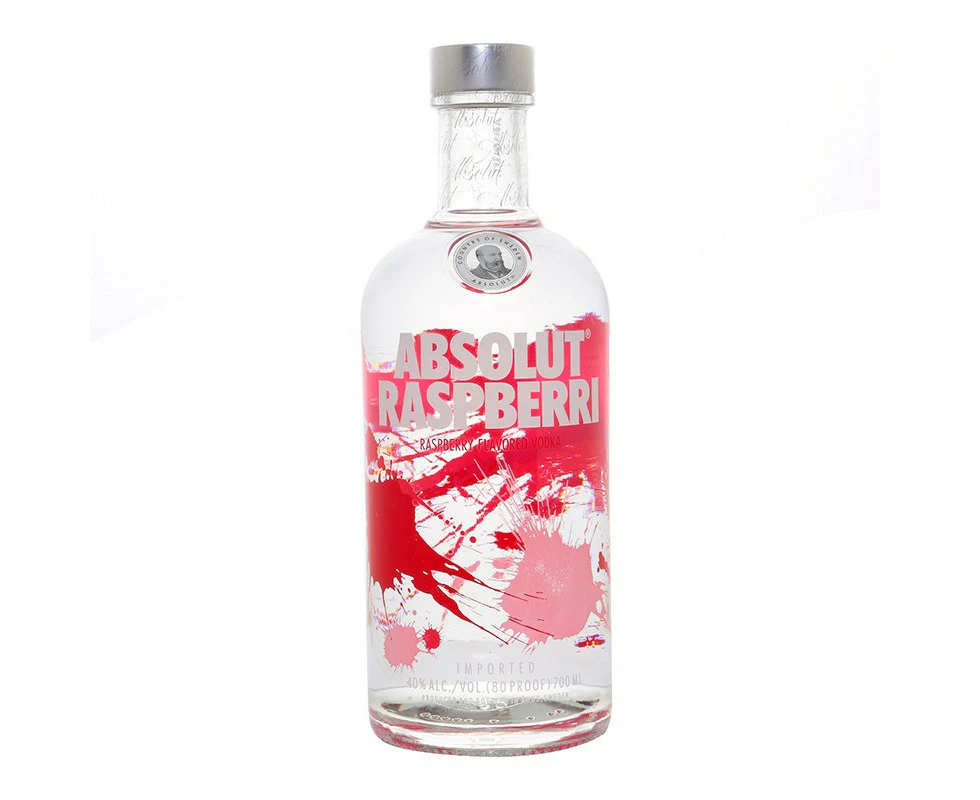 Absolut Raspberri Vodka 700mL Bottle