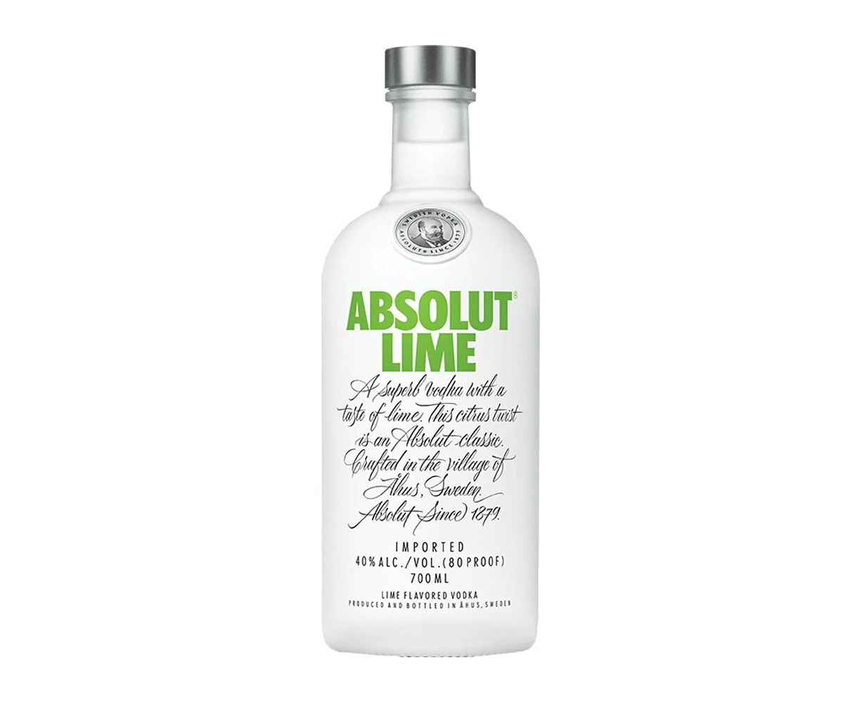 Absolut Lime Vodka 700mL Bottle