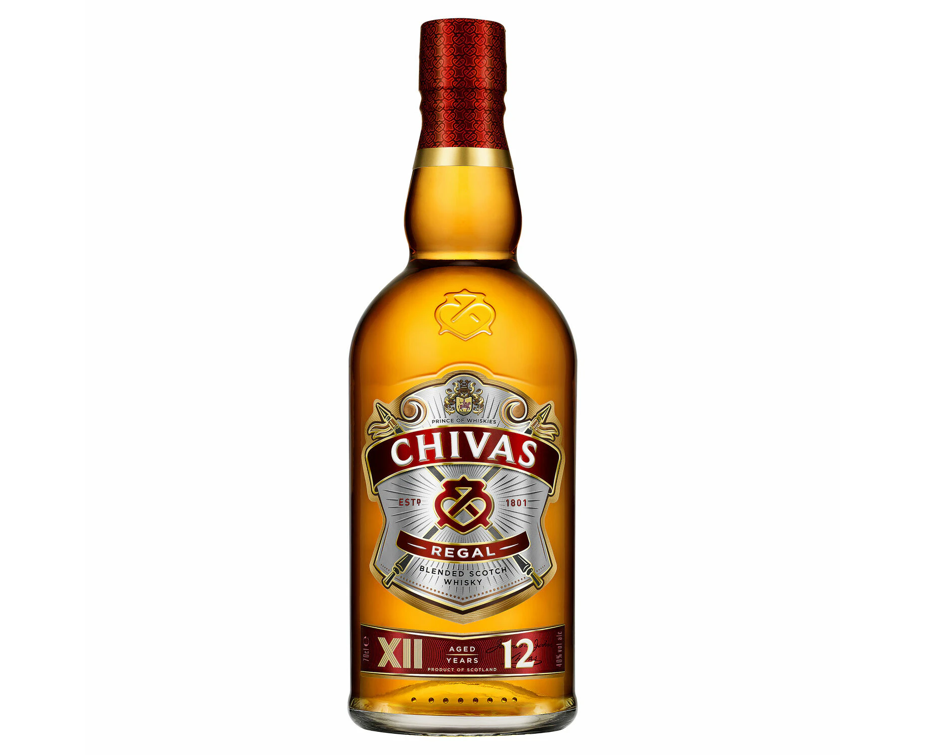 Chivas Regal 12 Year Old Blended Scotch Whisky 700mL Bottle