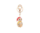 Christmas Keychain Pendant,Keychain Pendants Creative Hanging Keychains-Glod