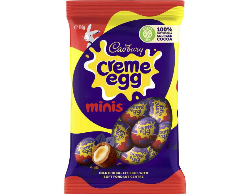 Cadbury Creme Egg Minis Chocolate Easter Eggs Bag 110g