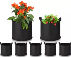 Salesbay Large Plant Grow Bag 5 Gallon Flowerpot Potato Fruit Vegetable Garden 5 Pack