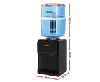 Devanti Water Cooler Dispenser Bench Top 22L Black