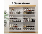 3-Tier Artiss Shoe Rack Cabinet 45 Pairs