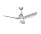 Devanti 64 Inch Ceiling Fan DC Motor w/Light w/Remote - Silver