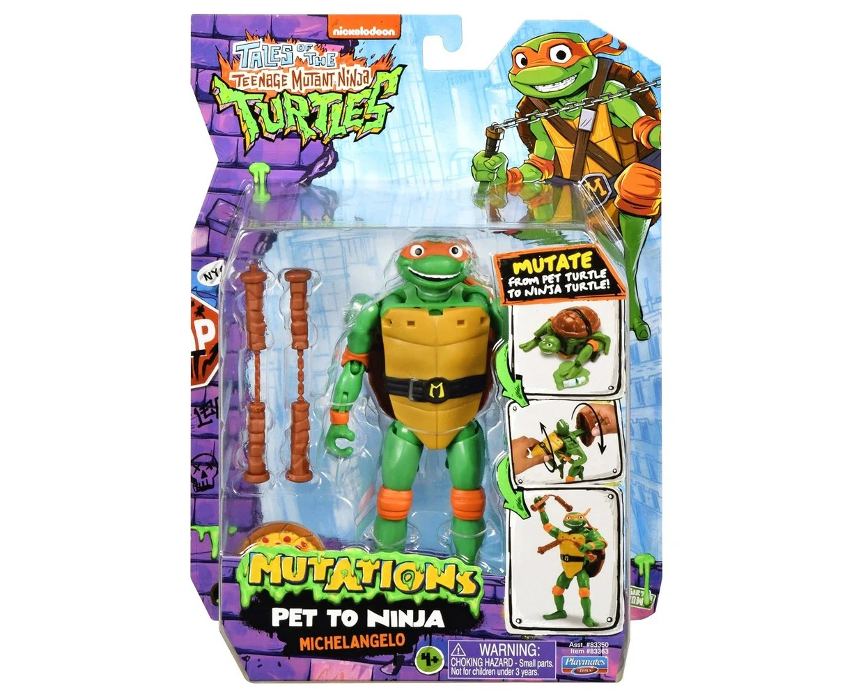 Tales of the Teenage Mutant Ninja Turtles Mutations Pet to Ninja Michelangelo