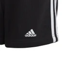 Adidas Youth Girls' Essentials 3-Stripes Shorts - Black