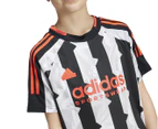 Adidas Youth Tiro Tee / T-Shirt / Tshirt - Black/Chalk White/Bright Red