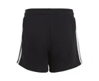 Adidas Youth Girls' Essentials 3-Stripes Shorts - Black