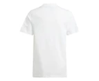 Adidas Youth Essentials Small Logo Tee / T-Shirt / Tshirt - White