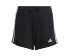 Adidas Youth Girls' Essentials 3-Stripes Shorts - Black