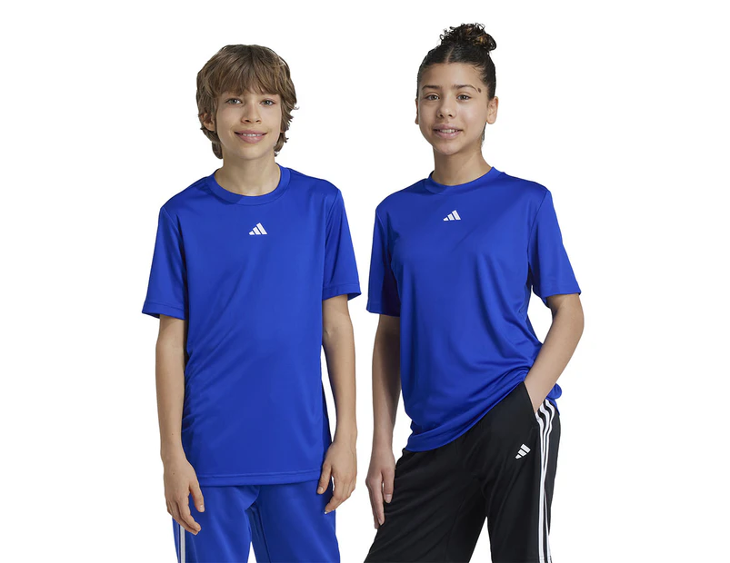 Adidas Youth Train Essentials Logo Tee / T-Shirt / Tshirt - Lucid Blue