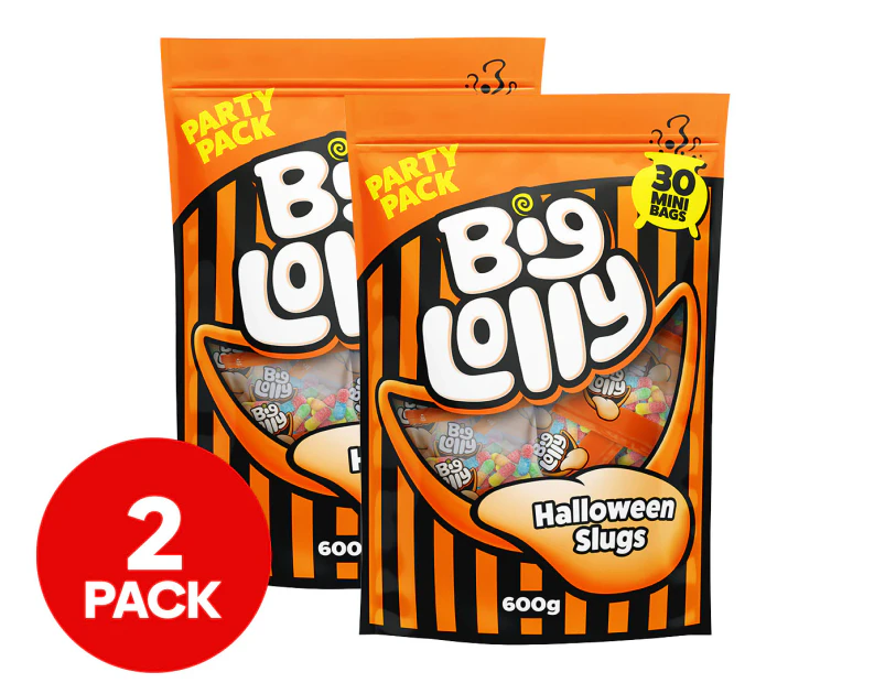 2 x Big Lolly Halloween Slugs Party Pack 600g