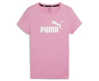 Puma Youth Girls' Essentials+ Logo Tee / T-Shirt / Tshirt - Mauved Out