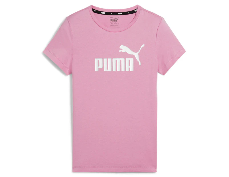 Puma Youth Girls' Essentials+ Logo Tee / T-Shirt / Tshirt - Mauved Out