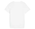 Puma Youth Boys' Graphics Tee / T-Shirt / Tshirt - Puma White