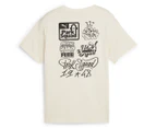 Puma Youth Boys' Essentials+ Mid 90s Graphic Tee / T-Shirt / Tshirt - Alpine Snow