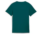 Puma Youth Boys' Graphics Tee / T-Shirt / Tshirt - Cold Green