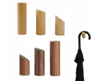 6Pcs Wooden Wall-Mount Hooks Hat Jacket Coat Storage Hanger Hallway Home Decor