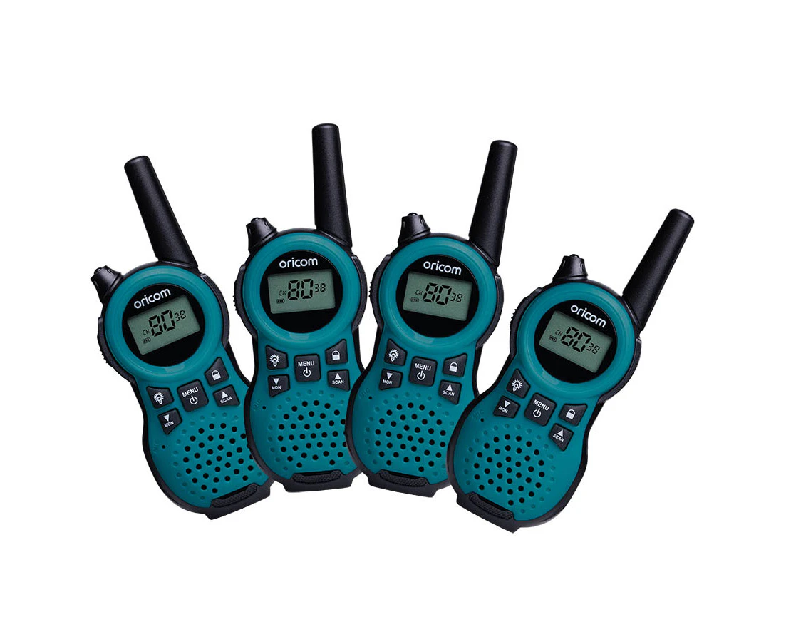 Oricom PMR795BLT 1 Watt Handheld UHF CB Radio Four Pack