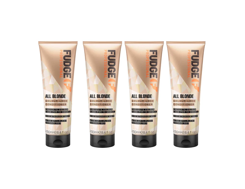 Fudge All Blonde Colour Lock Conditioner 250ml 4 Pack