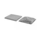 Cooling Fitted Bed Sheet Set - Grey