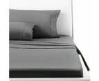 Cooling Fitted Bed Sheet Set - Grey