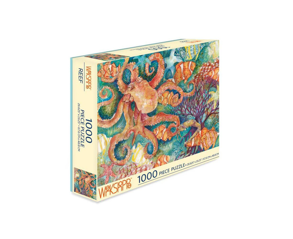 1000pc WerkShoppe 49x67.6cm Reef Educational Jigsaw Puzzle w/Inserts 13y+