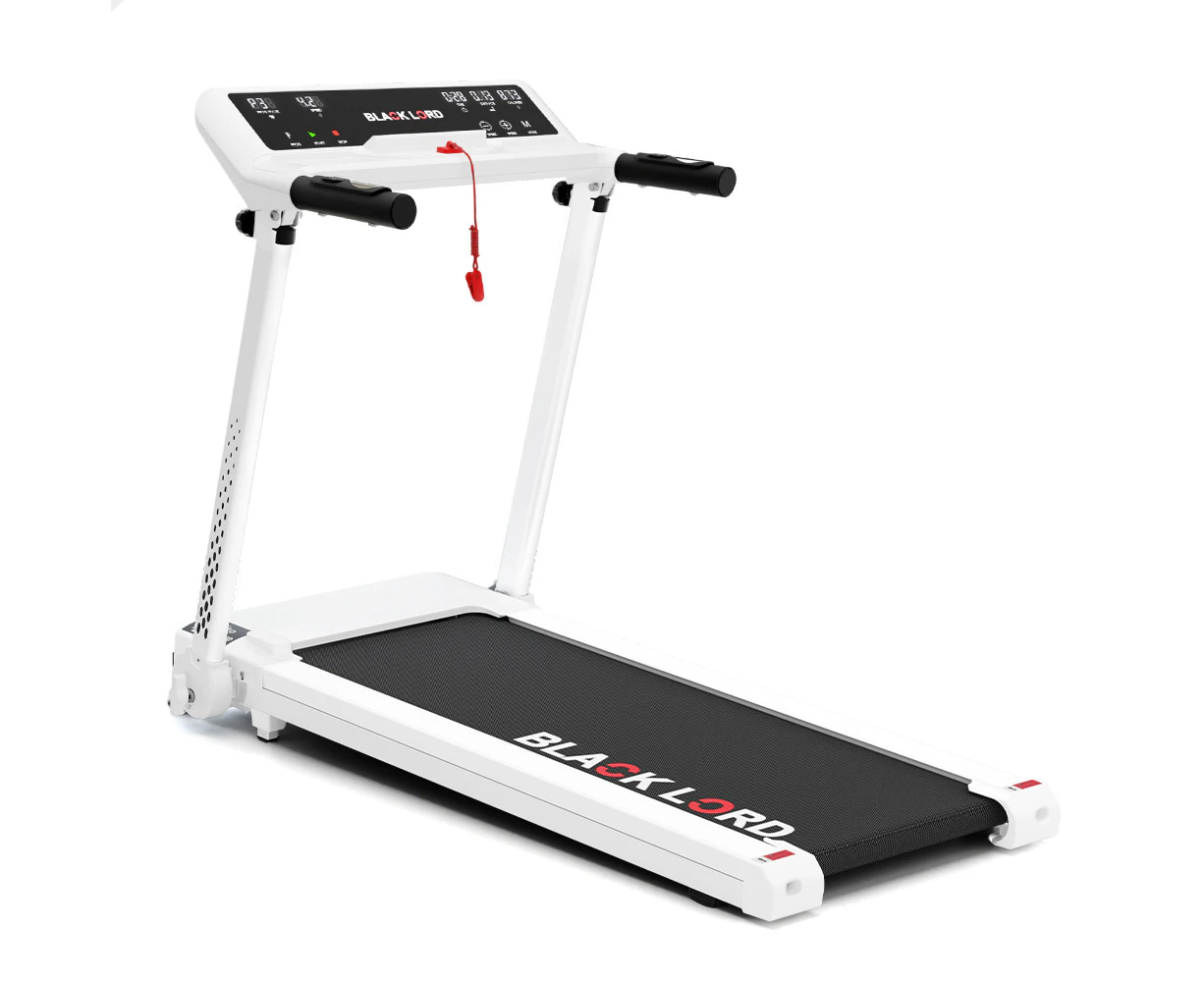 BLACK LORD Treadmill Electric Home Gym Exercise Foldable Run Machine White