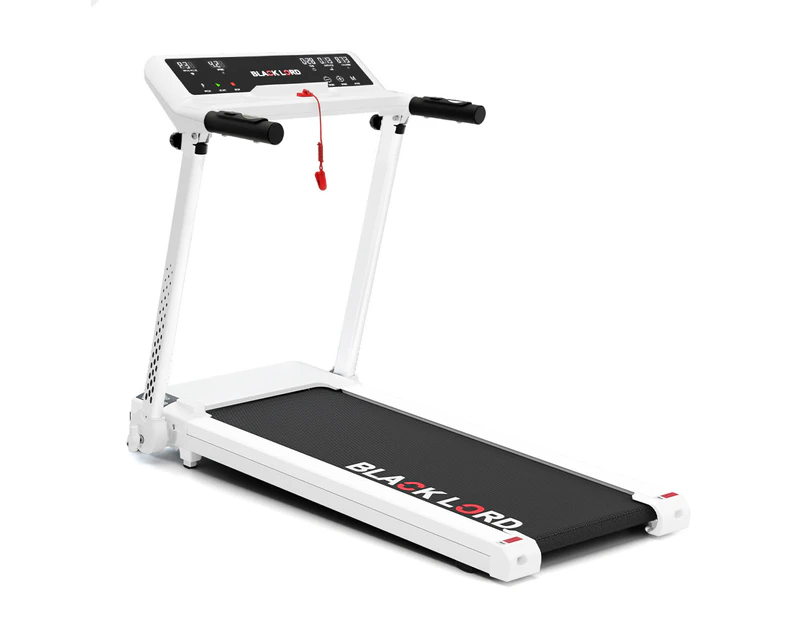 BLACK LORD Treadmill Electric Home Gym Exercise Foldable Run Machine White