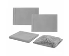 Cooling Fitted Bed Sheet Set - Grey