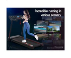 BLACK LORD Treadmill Electric Home Gym Exercise Foldable Run Machine Black