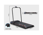 BLACK LORD Treadmill Electric Walking Pad Foldable Fitness Machine Exercise w/ Smart Watch