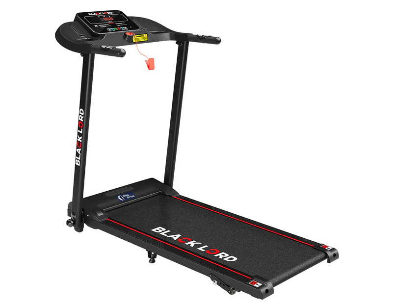 BLACK LORD Treadmill Electric Running Machine Incline Foldable 380mm