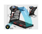 BLACK LORD Treadmill Electric Auto Incline Running Machine Home Gym Exercise 520MM