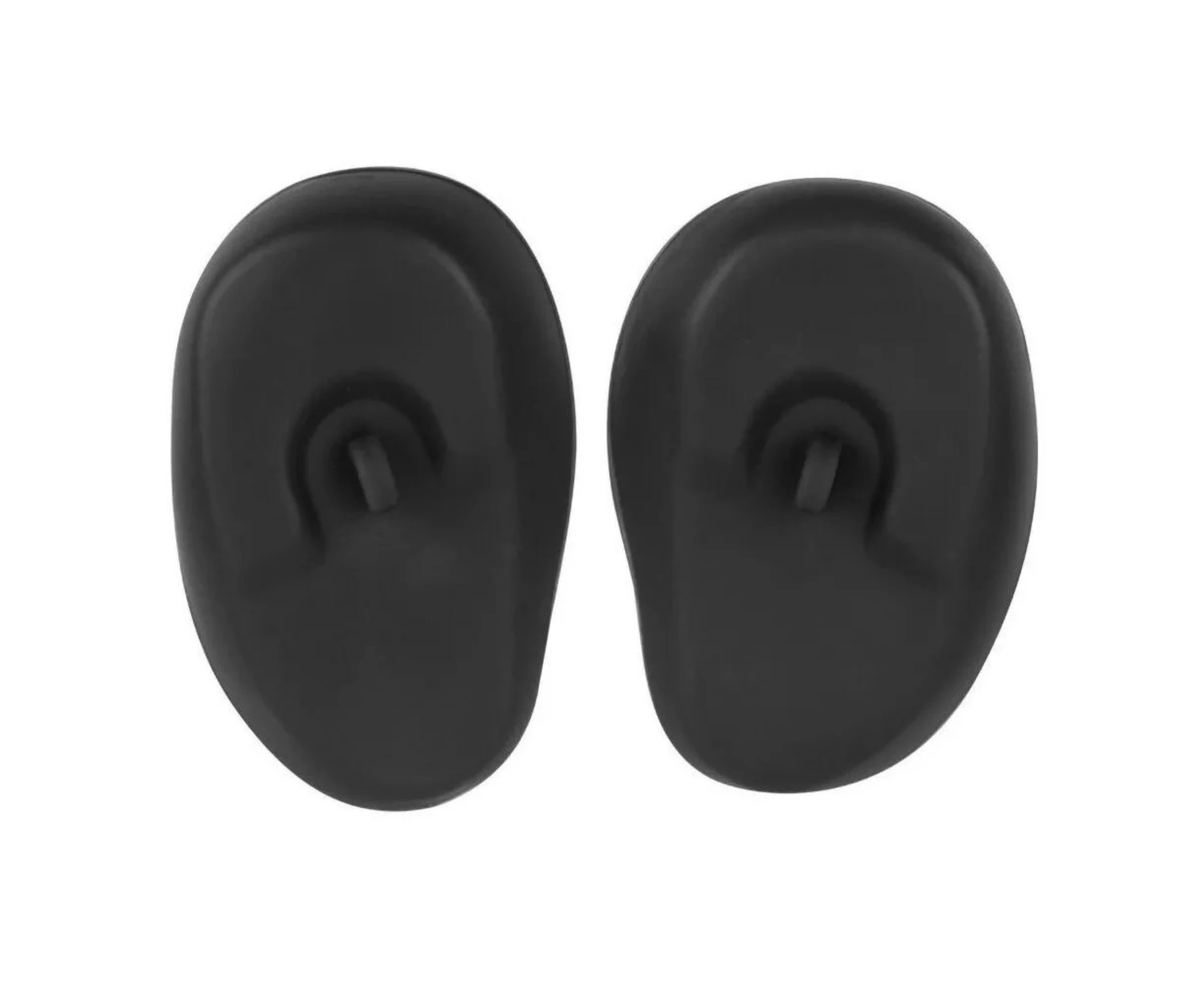 Black Earmuff Dye Color Shield Protector 1 Pair Silicone Ear Cover Hair Salon