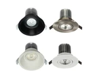 90mm LED Downlight 10w White, Black and Silver CCT COMET01 / COMET02 / COMET03 / COMET04 CLA Lighting - COMET03 - Deep Matt White