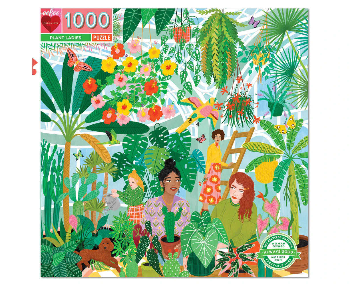 1000pc eeBoo Jigsaw Puzzle 58.4cm Educational Fun Play Game Plant Lady 14+