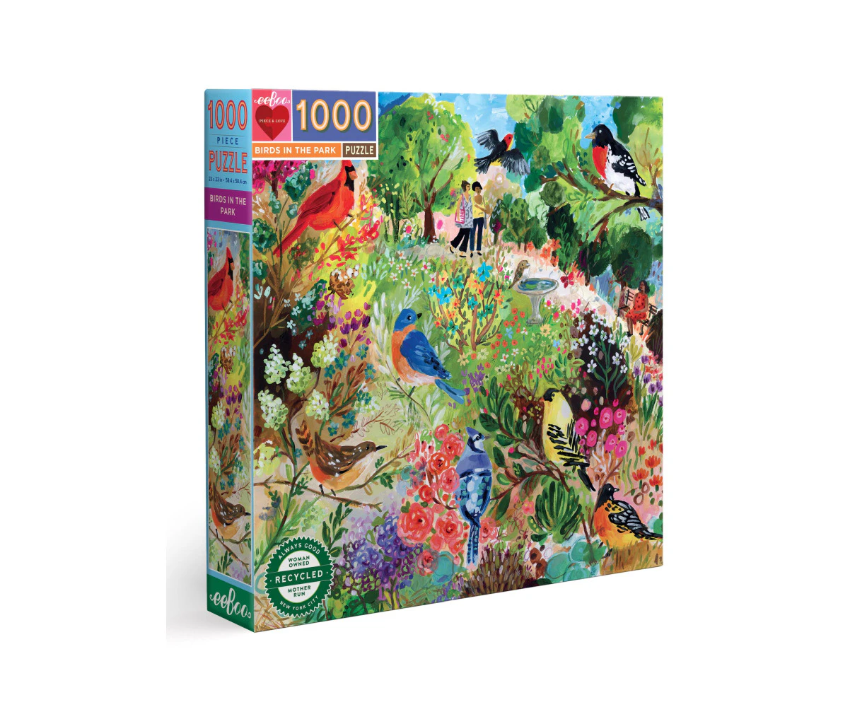 1000pc eeBoo Jigsaw Puzzle Educational Fun Play Game Birds in the Park 14+