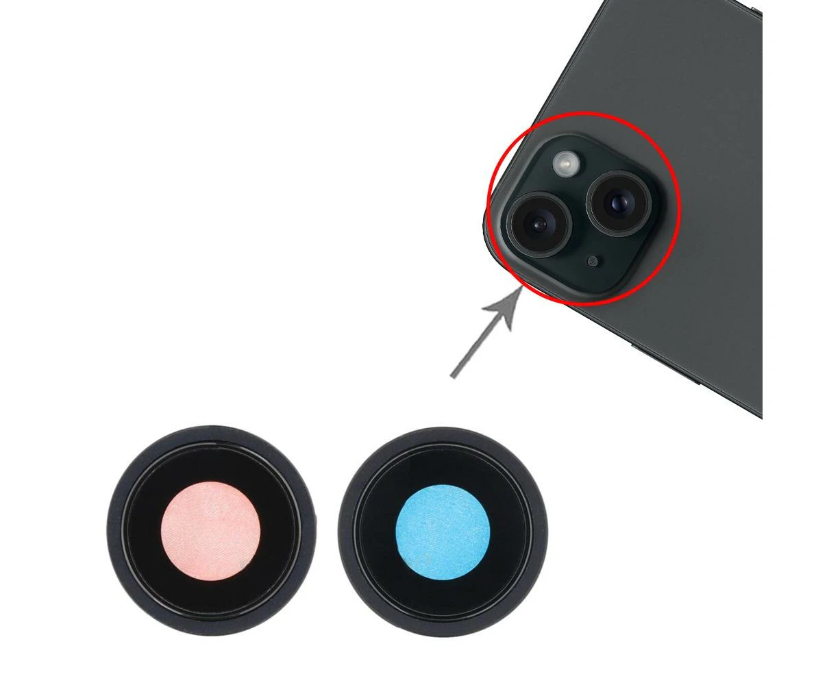 1 Set Camera Lens Cover iPhone 15 / 15 Plus.