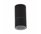 Domus ELITE-SM - GU10 Exterior Surface Mount LED Downlight Ceiling Light IP54 - Black, No Lamp