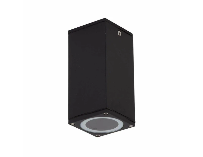 Domus ALPHA-SM - GU10 Exterior Surface Mount Downlight Ceiling Light IP65 - Black, No Lamp