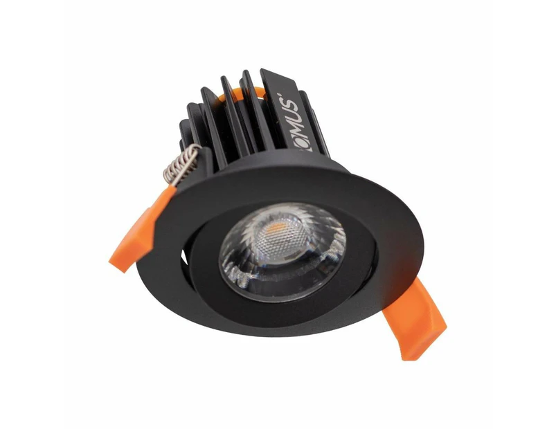 Domus CELL-13-5CCT-T75 - 13W LED 5-CCT Switchable Dimmable T75 Mini Tiltable Downlight - Black